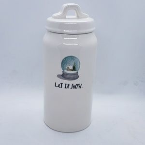 Rae Dunn Let it Snow Christmas Jar
